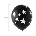 thumbnail image 2 of Fun Express Latex Balloons Black with White Stars 11" – 24 Pc, 2 of 3