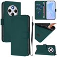 thumbnail image 2 of For Xiaomi Redmi 14C 4G Case Solid Color Wallet Leather Phone Cover with Strap - Lemon, 2 of 5
