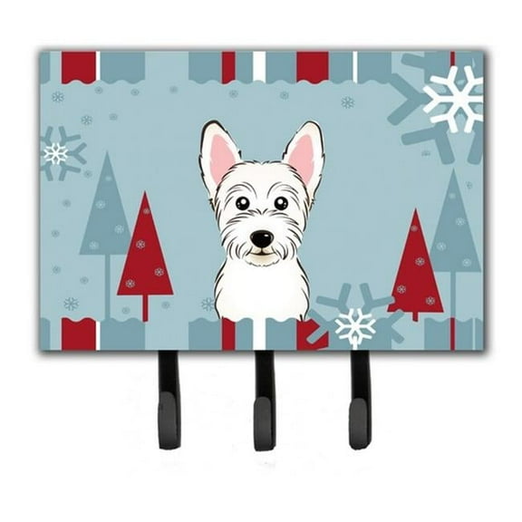 Carolines Treasures BB1722TH68 Winter Holiday Westie Leash & Key Holder
