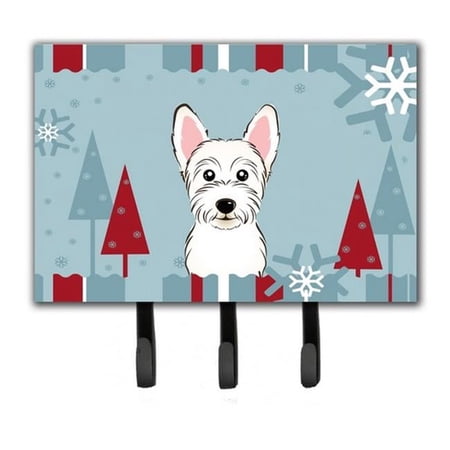 Carolines Treasures BB1722TH68 Winter Holiday Westie Leash & Key Holder