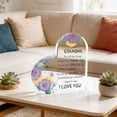 thumbnail image 6 of Weloille Acrylic Heart Shaped Ornament, Multicolor Blessing Gift with Clear Printing, 10x10cm for Personalised Decor and Home Display, 6 of 9