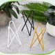 thumbnail image 4 of Uxcell 2-Pack Soportes Geométricos para Plantas Aéreas, Soporte de Metal Moderno 1014 para Pequeñas Plantas de Interior y Exterior [Blanco, Negro, 3.9" H], 4 of 6