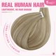 thumbnail image 2 of Easyouth Extensiones de cabello de alambre invisible Cabello humano Línea de pesca Extensiones de cabello Extensiones de cabello de alambre invisible Cabello humano Mezcla marrón medio Rubio miel Exte, 2 of 5