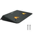 thumbnail image 1 of KFFKFF Enhanced Rubber Elevation Ramp, 3.5" Height Increase Doorway Ramp with Single Channel, Organic Rubber Vehicle Ramp with Anti-Slip Rough Surface, 33069 lbs Weight Tolerance Sidewalk Ramp, 1 of 9