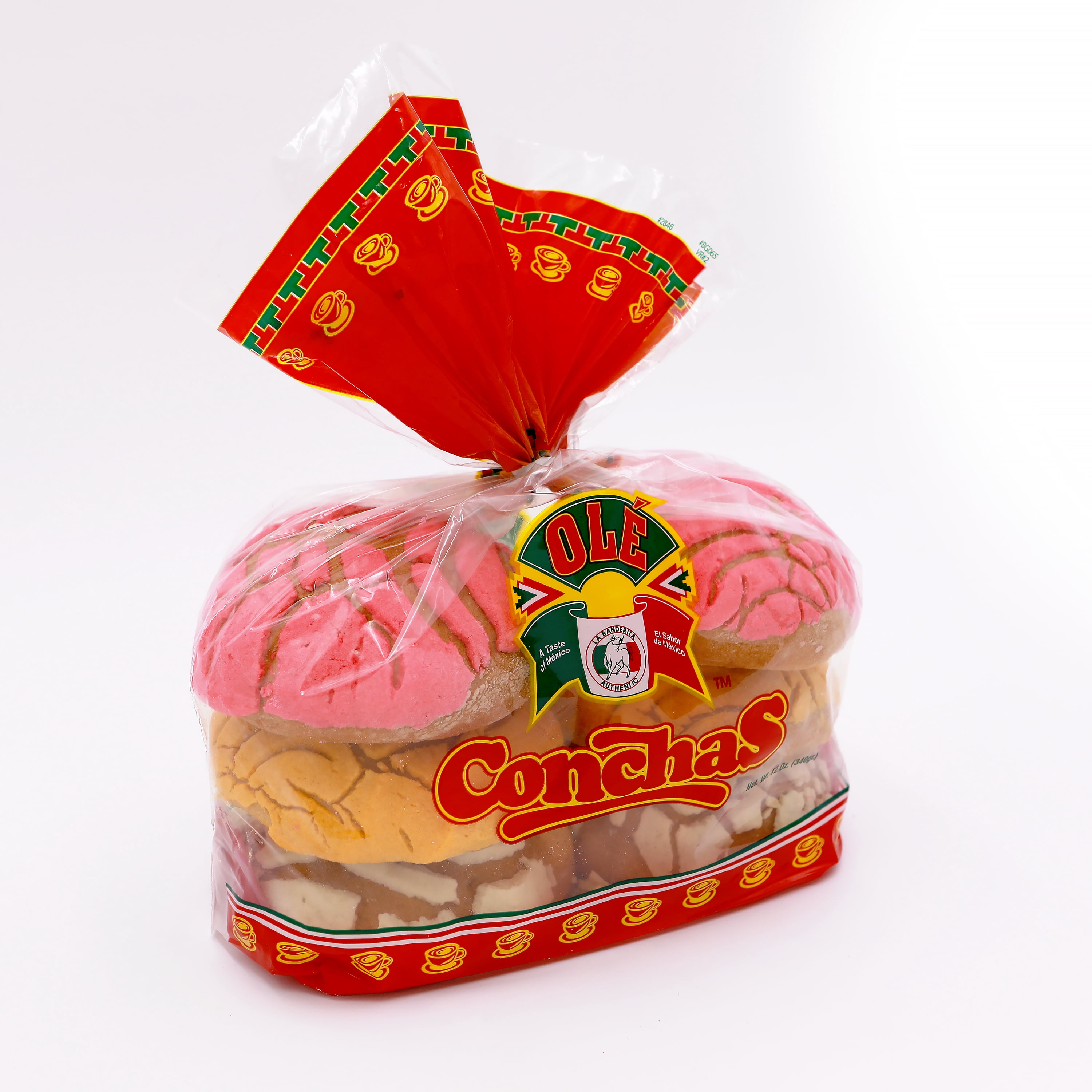 La Banderita Fresh Baked Authentic Mexican Pastries Conchas 12 oz, 6 Count