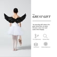 thumbnail image 4 of Alas de ángel con plumas para disfraz de Halloween infantil, accesorio para fiestas de cosplay., 4 of 7