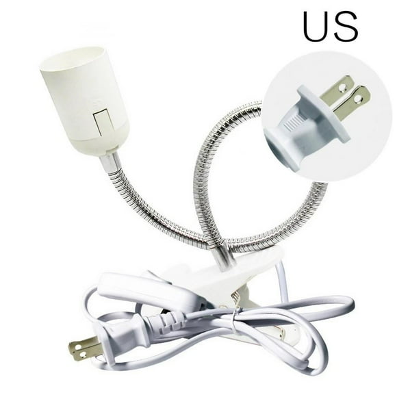 Clamp Light Socket 360 Degree Flexible Desk Lamp Holder Bulb Holder With On/Off Switch E27 Clamp Light Bulb Stand Clip Bulb Desk Lamp Base For Reading Learning