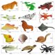 thumbnail image 2 of 64 Piece Ocean Sea Animals Toys Set Realistic Under The Sea Life Figure Bath Toy Party Favors Toys For Boys Girls Kids, 2 of 4