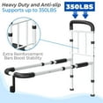 thumbnail image 3 of BigDolphin Bed Rails for Seniors - Adjustable Bed Cane Supports 350LBS with Non-Slip Grip & Storage Pocket, Stable Bed Rails for Elderly Adults Safety, Tool-Free, 3 of 9