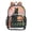 Black Cat and Goldfish Bowl, variant on PVC Transparent Backpacks Clear Backpack for Travel and Outings Black Cat and Goldfish Bowl