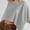 Light gray, variant on Women's Sleeve Crewneck T Shirts Loose Casual Summer Tops Comfy Basic Tees