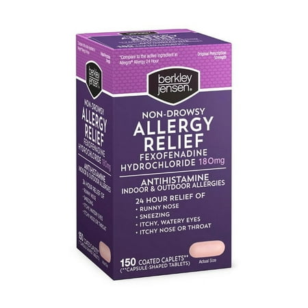 Berkley Jensen Non-Drowsy Allergy Relief Tablets, 150 ct.