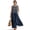Blue Bohemian, variant on Oriental Beach Crane Print Women's Summer Tank Dress Crew Neck Maxi Dress with Pockets Breathable Beach Long Dresses Linen-Like Sundress Ladies Casual Dresses, 3XL