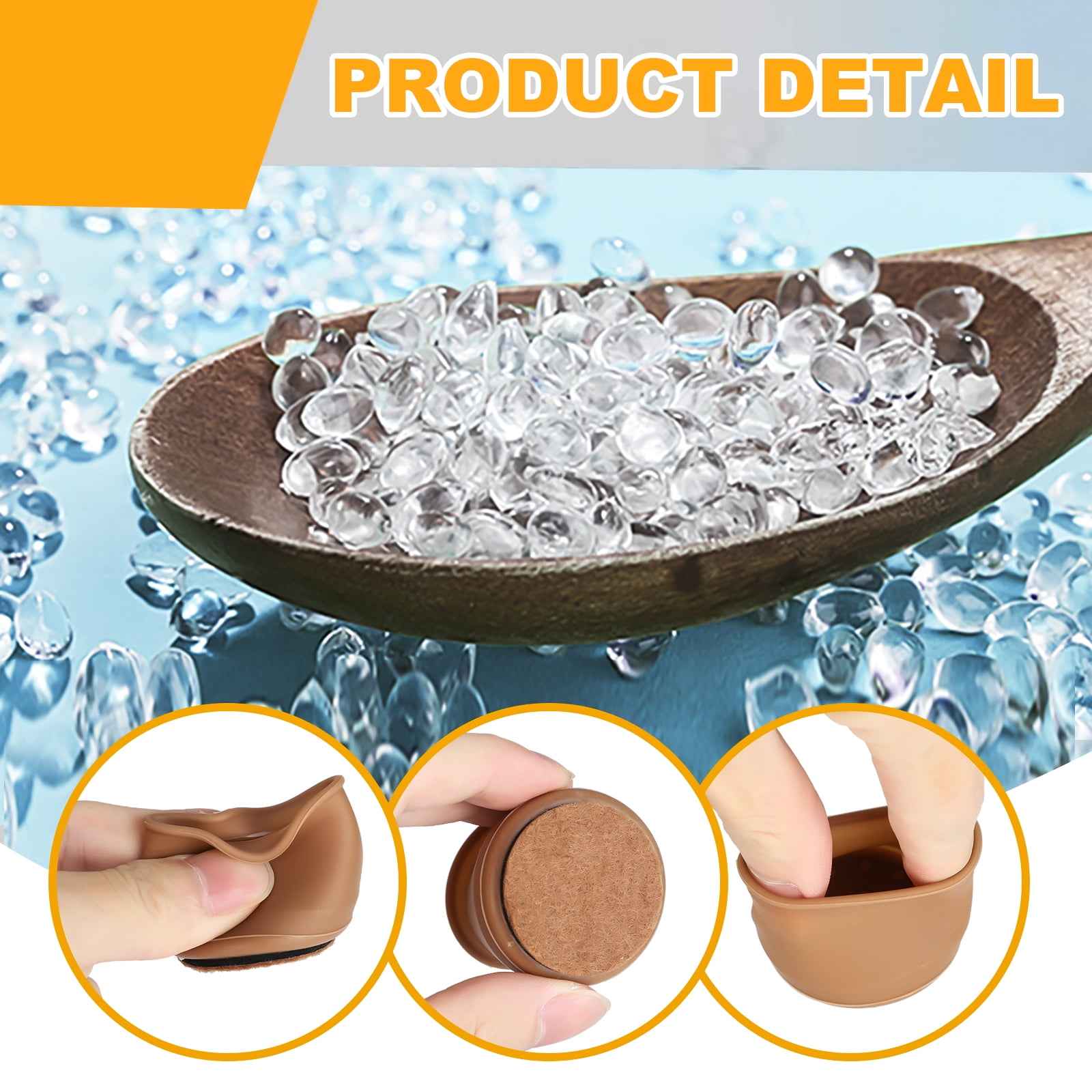 Furniture Silicone Protection Cover, 32 Pcs Round Chair Leg Caps Floor