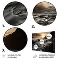 thumbnail image 3 of Designart "Sunlit Waves Beach Photo VII" Nautical & Beach Metal Wall Art, 3 of 5
