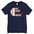 thumbnail image 5 of FLAGWIX Baseball Gifts For Men - Eat Sleep Baseball Repeat Funny Baseball, Sport Shirts - Mens Shirt, 5 of 6