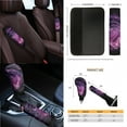 thumbnail image 4 of Renewold Butterfly Galaxy Violet Car Seat Covers Front Back Seats Set of 14, with Steering Wheel Seatbelt Pad Trash Bin Armrest Cushion Rearview Mirror Cover Gear Shift Cover Set Cup Holder, 4 of 7