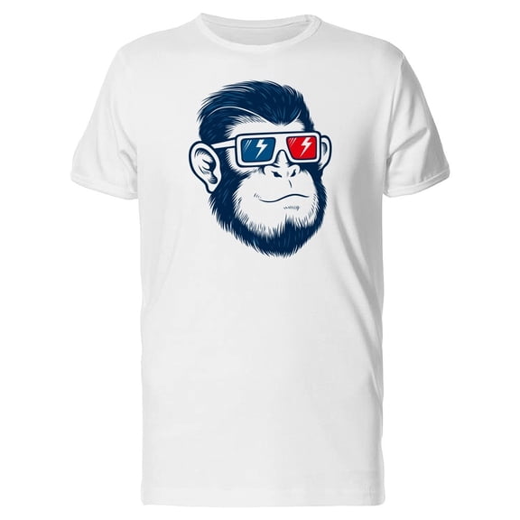 Monkey With 3D Glasses Tee Men's -Image by Shutterstock