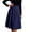 Navy, variant on Ruimatai Womens Pleated Midi Skirt High Waist Elastic Pocket Work Office Casual Spring Daily Flowy A-Line Skirt