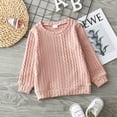 thumbnail image 2 of PatPat Toddler Girl Solid Casual Cable Knit Sweater,Sizes 18M-6Y, 2 of 9