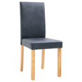 thumbnail image 6 of vidaXL Dining Chairs Side Chair with Wood Legs for Kitchen Faux Suede Leather, 6 of 37