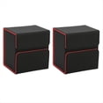 thumbnail image 1 of Caja de Almacenamiento Portátil de Juegos de Mesa, Protector de Tarjeta, Caja de Almacenamiento de Gran Capacidad Negro y Rojo, 1 of 8