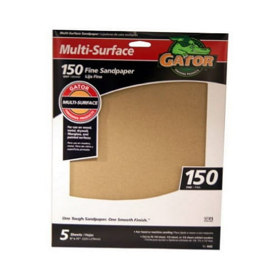 Ali Industries 4442 5pk 9x11 150grit Sandpaper