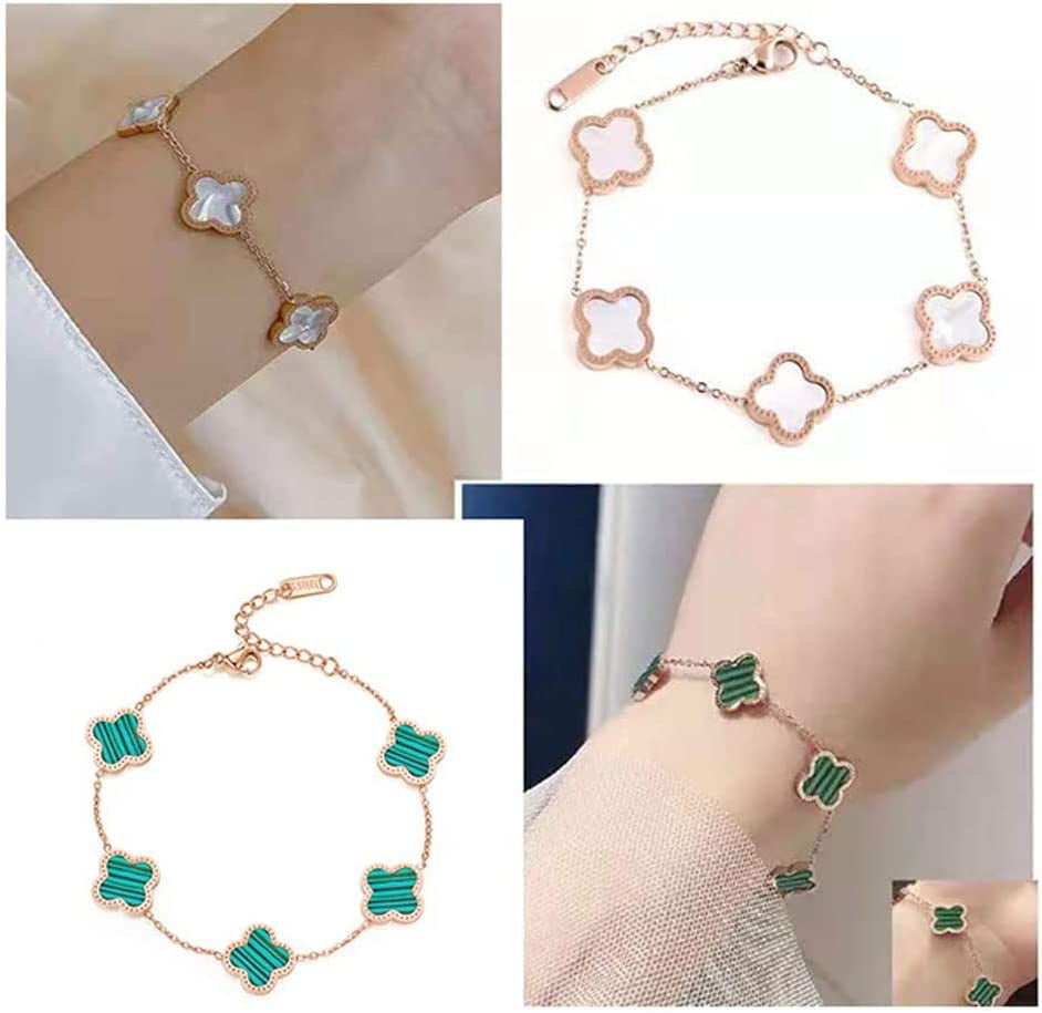 Sterling silver Green onyx clover bracelet Handmade Clover Bracelets Onyx  green — Discovered