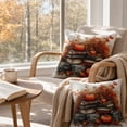 thumbnail image 4 of LSLXA Fall Thanksgiving Outdoor Pillow Covers 18X18 Pumpkin Maple Leaves Decorative Pillow Case Set Of 2 Autumn Vintage Cushion Case For Couch Patio Bench, 4 of 7