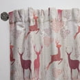 thumbnail image 3 of Designart 'Christmas Deers Patterned' Animals Curtain Panel, 3 of 5