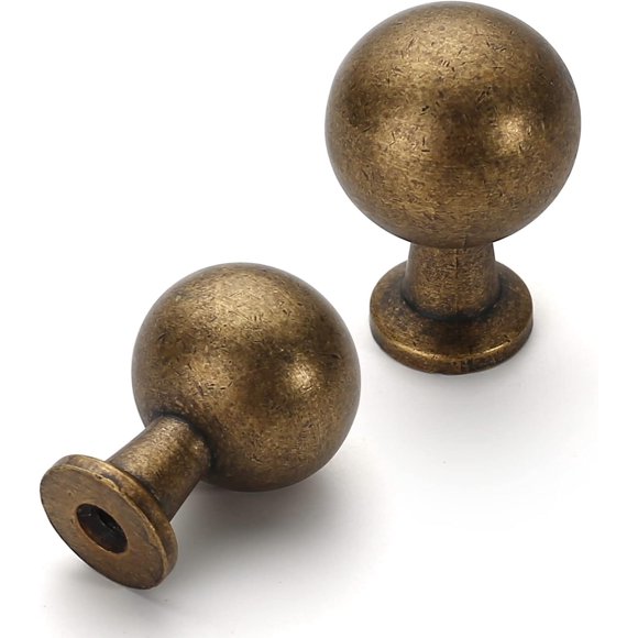 20 Pack Antique Brass Kitchen Cabinet Knobs Dresser Knobs Drawer Knobs Cabinet Hardware Zinc Knobs for Dresser Drawers