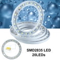 thumbnail image 4 of 1/2/3/4 Ring Small Plant Halo Grow Light with 8/12/16H Timer for Desk,Full Spectrum LEDs USB Mini Dimmable Grow Light for Indoor Umbrella Plant Seeds herb Growth(3 Rings), 4 of 8