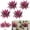 4pcs, variant on Artificial Cordyline Fruticosa Logs with Boston Fern & Dragon’s Blood Tree, 21.6in Fake Plants with Pink Purple Leaves, UV-Resistant Outdoor Garden Patio Decor