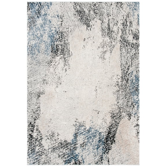 SAFAVIEH Invista Devon Abstract Area Rug, Ivory/Grey, 9' x 12'