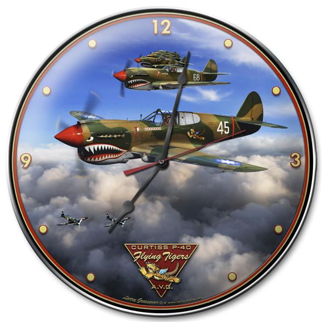 3-D P-40 /"Flying Tigers/" Metal Sign Hand Made in the USA with American Steel