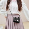thumbnail image 3 of Xfvqtps Coin Purse Mini Small Wallet Cute Cartoon Style Shoulder Crossbody Bag Black, 3 of 8