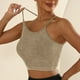 thumbnail image 2 of Brasier Sujetadores Deportivos de Tela de Mantequilla para Mujer, de Punto, Acolchados, Push up, Cómodos, Espalda Cruzada, Tirantes Finos, para Entrenamiento, Yoga, Gimnasio, Fitness Grande, 2 of 6