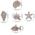 thumbnail image 2 of HOTYA 50 Pcs/Set Ocean Sea Animals Craft Cutouts Kit for Creative Wooden Ornament Hang, 2 of 7