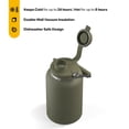 thumbnail image 2 of RTIC Half Gallon Ceramic Lined Insulated Outback Water Bottle Jug, Leak Proof, Olive, 2 of 8
