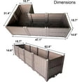 Raised Garden Bed Planters for Outdoor Plants Plastic Planters Box