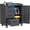 Black, variant on IKIMI 3-Drawer Rolling Tool Cabinet with Lock, Metal Garage Tool Chest with Wheels and Worktop, Gray
