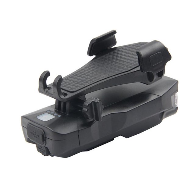 Bicicleta Lámpara Delantera Usb Recargable 4 En 1 Faro De Bicicleta Con Soporte Soporte Para Teléfono Guardurnaity OD008040-00
