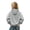 AMN39-Gray, variant on Sparkle Sequin Angel Wings Hoodie For Girls Trendy Long Sleeve Sweatshirt Baggy Sweat Shirt With Pocket Beige 110
