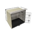 thumbnail image 6 of Yellow and White Dog Crate Cover, Futuristic of Hexagon Shapes on a Plain Background, Easy to Use Pet Kennel Cover Small Dogs Puppies Kittens, 7 Sizes, Earth Yellow Dimgray, by Ambesonne, 6 of 6