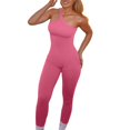 thumbnail image 5 of TAIAOJING Womens Overalls Yoga Jumpsuits Ribbed Tank Tops Rompers Sleeveless Exercise Jumpsuits, 5 of 6