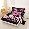 thumbnail image 2 of Erosebridal Teens Pink Bow Knot Queen Sheet Sets 4 Pieces,Girly Dreamy Dance Bed Set,Breathable Home Decor, 2 of 5