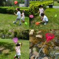 thumbnail image 5 of BESTSKY 3 Pack Colored Telescopic Butterfly Nets for Catching Insects Bugs Fishing Outdoor Toy for Kids Playing Extendable from 6.8"To 34", 5 of 8