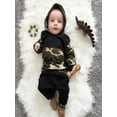 thumbnail image 6 of Camouflage Newborn Baby Boys Toddler Hooded Tops +Long Pants 2Pcs Outfits Set Clothes, 6 of 6