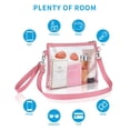 thumbnail image 4 of Bagenius Clear Purse Bolsa transparente aprobada por el estadio con correas extraíbles para el trabajo, eventos deportivos y conciertos, 4 of 5