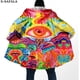 thumbnail image 1 of Capa de sueño con estampado 3D de ojos psicodélicos Trippy para hombres, abrigo grueso y cálido con capucha, abrigo de lana a prueba de viento, bata, manta, 5, 1 of 4